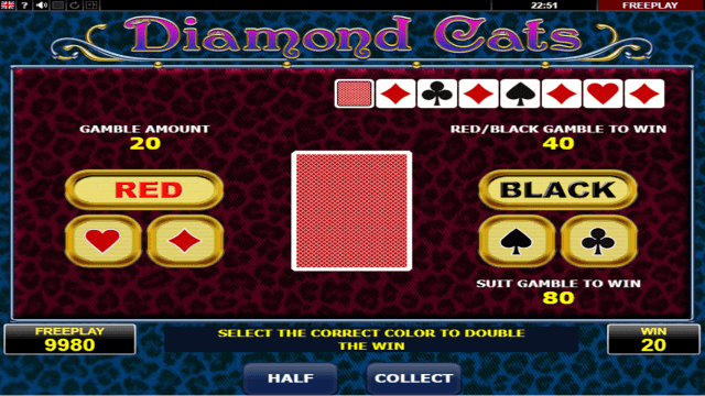 Бонусная игра Diamond Cats 4
