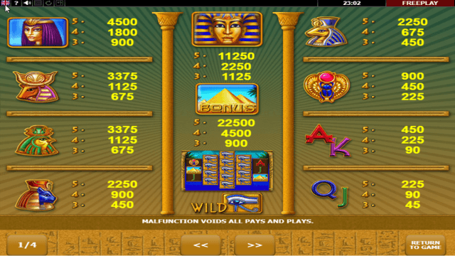 Игровой интерфейс Eye Of Ra 8