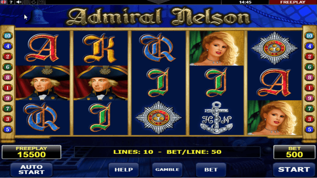 Игровой интерфейс Admiral Nelson 7